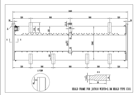 JAT810ヘルドフレーム用スペアパーツ J2750-25260-00 J2650-25240-0A