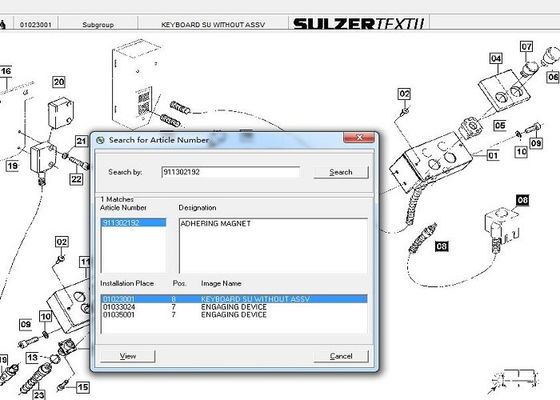Sulzerの織機のための保有物の磁石の編む織機の予備品の電子予備品