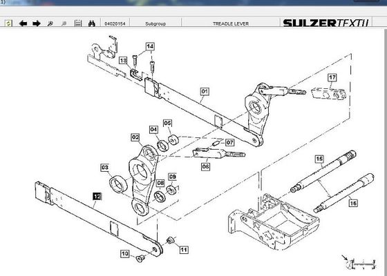レバーのSulzerの織物の機械類の予備品のタペットの部911309405の偏向